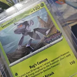 🟢 Genesect 008/094 Phantasmal Flames STAMPED & SEALED Holo Rare Best Buy Promo - Image 3