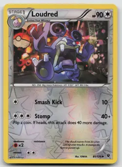 Loudred 81/124 Fates Collide Pokemon Reverse Holo NM - Image 1