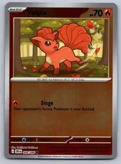 VULPIX 008/086 REVERSE HOLO C POKEMON ME04: CHAOS RISING NM/M - Image 1