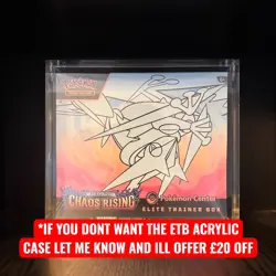Pokemon TCG Chaos rising Pokemon Center ETB (with acrylic case) - Image 2