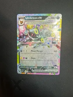 Pokemon TCG - Umbreon Ex - 060/131 Prismatic Evolutions STAMPED Prize Pack - NM - Image 1