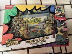 Pokemon TCG: Ascended Heroes Premium Poster Collection Mega Lucario Sealed Box - Image 1