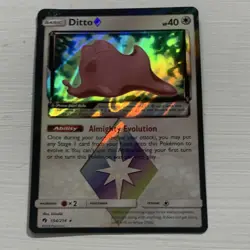 Ditto Prism Star 154/214 SM Lost Thunder Prism Rare Holo English 40HP - Image 1