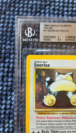 Pokemon Snorlax 11/64 Jungle Holo Rara ITA BGS9 MINT 1999 - Image 2