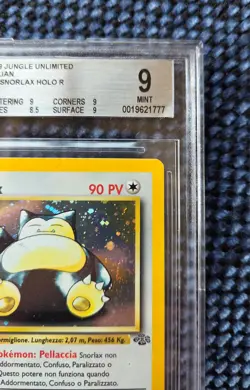Pokemon Snorlax 11/64 Jungle Holo Rara ITA BGS9 MINT 1999 - Image 3