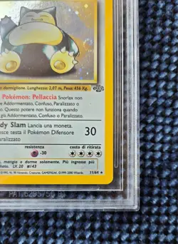 Pokemon Snorlax 11/64 Jungle Holo Rara ITA BGS9 MINT 1999 - Image 4