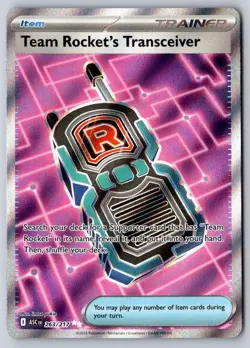 Team Rocket's Transceiver 263/217 Ultra Rare Ascended Heroes Pokemon Near Mint - Image 1