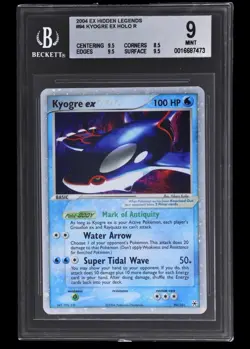 Low Pop!💧Kyogre Ex Holo 94/101 BGS 9 Mint 2004 Pokemon EX Hidden Legends (psa) - Image 1
