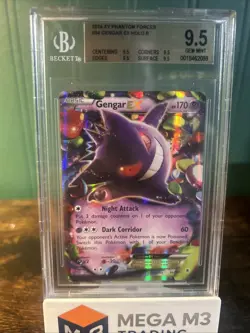 2014 Pokemon Xy Phantom Forces Gengar Ex 9.5 Beckett - Image 2