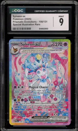 Pokemon Sylveon ex Prismatic Evolutions Special Illustration Rare #156 CGC 9 - Image 1