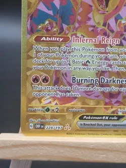 Pokemon TCG Charizard ex 228/197 SV03 Obsidian Flames Hyper Rare Foil 330 HP - Image 4