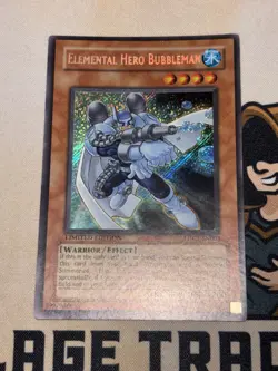 Elemental HERO Bubbleman EHC1-EN003 Secret Rare Limited YuGiOh! LP - Image 2
