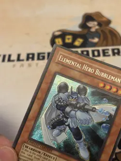 Elemental HERO Bubbleman EHC1-EN003 Secret Rare Limited YuGiOh! LP - Image 4