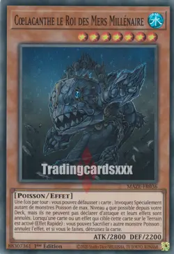 Yu-Gi-Oh! Cœlacanthe le Roi des Mers Millenaire : SR MAZE-FR036 - Image 1
