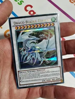 CARTA YU-GI-OH DRAGO BLAZAR COSMICO 1* EDIZIONE ULTRA RARA DUSA-IT034 - Image 1