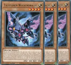 yugioh 3x Tachyonen Wolkendrache MZTM-DE012 RARE 1AUFLAGE DEUTSCH - Image 1