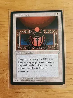 Red Scarab - Ice Age - MTG Magic - Uncommon - White Enchant Creature - Image 1