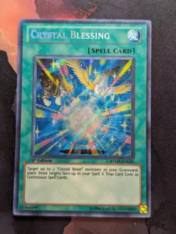 Yugioh | Crystal Blessing - RYMP-EN050 - Secret Rare - 1st Edition LP - Image 1