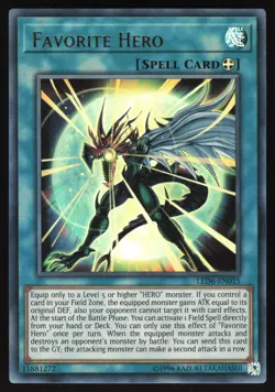 Favorite Hero - LED6-EN015 - Ultra Rare - Unlimited Yugioh - Image 1