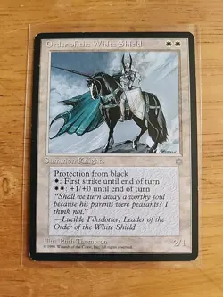 Order of the White Shield - Ice Age - MTG Magic - Uncommon - White Creature - Image 1
