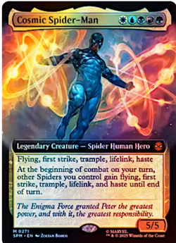 MTG Cosmic Spider-Man (Extended Art foil) English SPM Pre-Order - Image 1