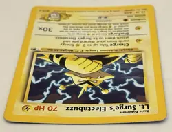 Pokemon Lt. Surge’s Electabuzz 6/132 Holo Rare Gym Heroes WOTC Lightly Played - Image 4