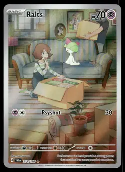 Pokemon Cards Ralts 211/198 Scarlet & Violet Illustration Rare LP - Image 1