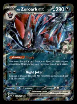 N's Zoroark ex 137/217 Double Rare Ascended Heroes Pokemon Near Mint - Image 1