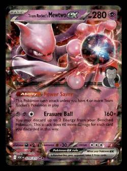 Team Rocket's Mewtwo ex 079/217 Double Rare Ascended Heroes Pokemon Near Mint - Image 1