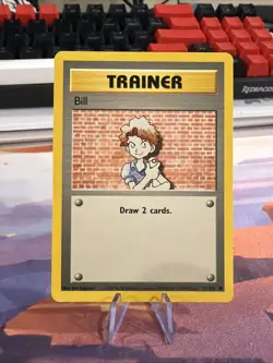 Pokemon 1999 Trainer Bill 91/102 Base Set Unlimited CommonLP - Image 1