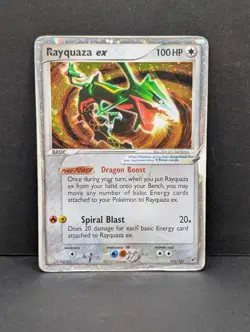 Rayquaza ex 102/107 Deoxys Holo Ultra Rare Pokemon TCG Nintendo Vintage - Image 1