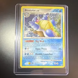 Pokemon TCG Blastoise 2/127 Platinum Holo Holo Rare EN HP130 Stage 2 2009 - Image 1
