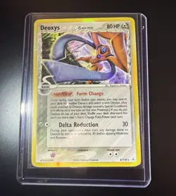 Pokemon TCG Deoxys 4/110 Delta Species Holo Rare EN HP80 Basic 2006 - Image 1
