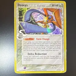 Pokemon TCG Deoxys 4/110 Delta Species Holo Rare EN HP80 Basic 2006 - Image 2