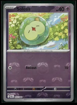 Solosis (Master Ball Pattern) 037/086 Common Black Bolt Pokemon NM/M - Image 1