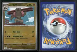 Gurdurr (Master Ball Pattern) 048/086 Common Black Bolt Pokemon NM/M - Image 3