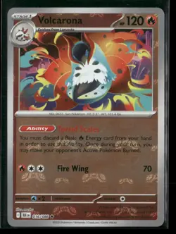 Volcarona (Master Ball Pattern) 016/086 Rare Black Bolt Pokemon NM/M - Image 1