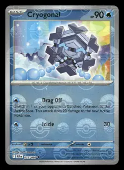 Cryogonal (Poke Ball Pattern) 027/086 Holo Uncommon Black Bolt Pokemon NM/M - Image 1