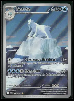 Beartic 110/086 Holo Illustration Rare Black Bolt NM/M Pokemon - Image 1