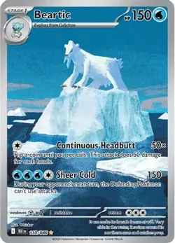 Beartic 110/086 Holo Illustration Rare Black Bolt NM/M Pokemon - Image 4