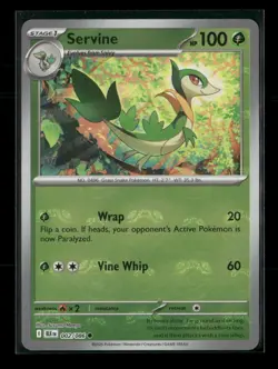 Servine (Master Ball Pattern) 002/086 Holo Black Bolt NM/M Pokemon - Image 1