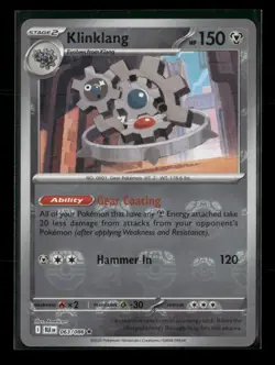 Klinklang (Master Ball Pattern) 063/086 Holo Black Bolt NM/M Pokemon - Image 1