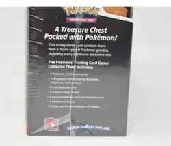 Pokemon TCG Fall 2020 Collector’s Treasure Chest Lunch Box Tin NEW Sealed - Image 2
