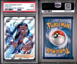 Nessa Full Art #183 PSA 9 Mint 2020 Pokemon Vivid Voltage German - Image 1