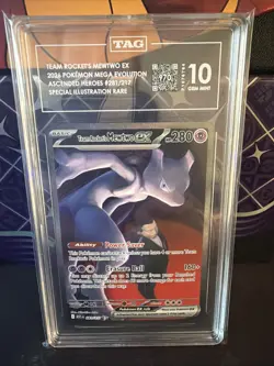 Team Rockets MewTwo Ex 281/217 SIR Ascended Heroes NM / Mint PACK FRESH Pokemon - Image 1