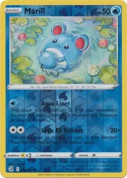 MARILL 058/264 FUSION STRIKE POKEMON (REVERSE HOLO, NM) - Image 1