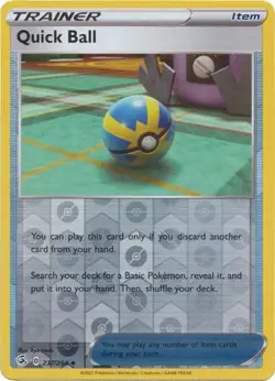 QUICK BALL 237/264 FUSION STRIKE POKEMON (REVERSE HOLO, NM) - Image 1