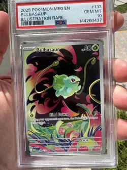 2025 Pokemon PSA 10 Bulbasaur #133/132 Mega Evolution MINT 💎💎💎 - Image 2