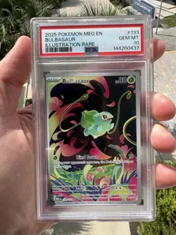 2025 Pokemon PSA 10 Bulbasaur #133/132 Mega Evolution MINT 💎💎💎 - Image 4