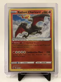Radiant Charizard 020/159 Radiant Rare Crown Zenith Pokemon Holo Near Mint - Image 1